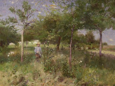 Het hoge gras, 1883 door William Edward Stott